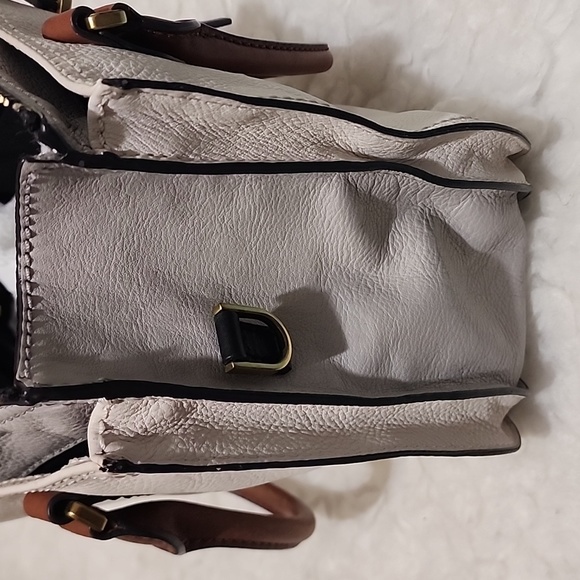 Fossil Ryder  color block leather satchel purse - Picture 8 of 8